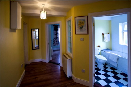 Corridor in the first floor apartment at Árasáin Bhalor - 4 Star Self Catering Apartments & House, Falcarragh, County Donegal, Ireland