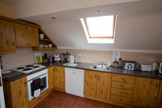 Kitchen in the second floor, 1 bedroom apartment at Árasáin Bhalor - 4 Star Self Catering Apartments & House, Falcarragh, County Donegal, Ireland