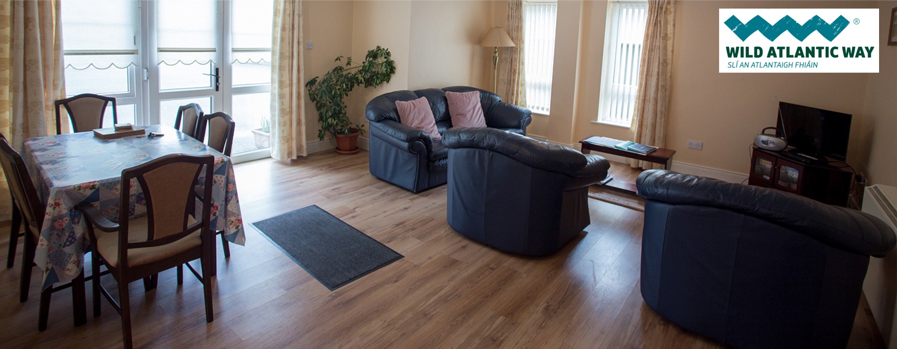 Living area in one of Árasáin Bhalor Apartments, Main Street, Falcarragh, Co. Donegal, Ireland