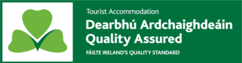 Tourist Accommodation, Dearbhú Ardchaighdeáin / Quality assured.  Quality Standard of Fáilte Ireland attained by Árasáin Bhalor - 4 Star Self Catering Apartments & House, Falcarragh